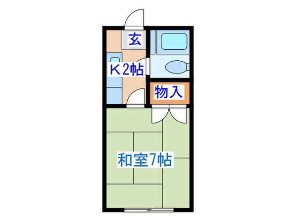 八木山ハイツの物件間取画像